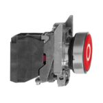 Bouton-poussoir rouge affleurant Ø22 1O XB4BA4322 – Image 2