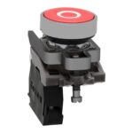 Bouton-poussoir rouge affleurant Ø22 1O XB4BA4322 – Image 3
