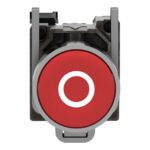 Bouton-poussoir rouge affleurant Ø22 1O XB4BA4322 – Image 4