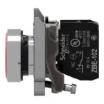 Bouton-poussoir rouge affleurant Ø22 1O XB4BA4322 – Image 7