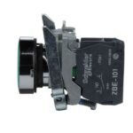 Bouton-poussoir vert affleurant Ø22 1F impulsion XB4BA31 – Image 3