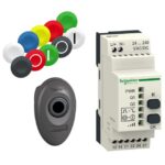 Bouton poussoir sans fil sans pile avec récepteur, configuration visible, vue complémentaire 3