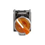 Bouton tournant lumineux jaune 2 positions 24V XB4BK125B5 – Image 2