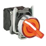 Bouton tournant lumineux jaune 2 positions 24V XB4BK125B5 – Image 7