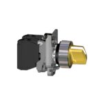 Bouton tournant lumineux jaune 2 positions 24V XB4BK125B5 – Image 8