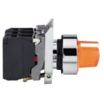 Bouton tournant lumineux jaune 2 positions 24V XB4BK125B5 – Image 9