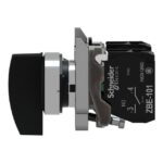 Bouton tournant noir à crosse 3 positions 2F, IP67/IP69K, vue complémentaire 6