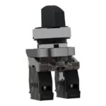 Bouton tournant noir à crosse 3 positions 2F, IP67/IP69K, vue complémentaire 7
