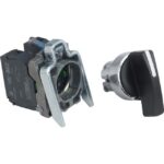Bouton tournant noir à crosse 3 positions 2F, IP67/IP69K, vue complémentaire 9