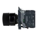 Bouton tournant à manette noir 3 positions 2F XB4BD33 – Image 6