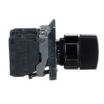 Bouton tournant noir à manette 3 positions 2F, IP67/IP69K, vue complémentaire 1