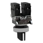 Bouton tournant noir à manette 3 positions 2F, IP67/IP69K, vue complémentaire 4