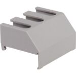 Cache-bornes tripolaire pour interrupteur Vario VZ8, finition Blanc, vue complémentaire 1