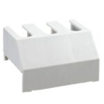 Cache-bornes tripolaire pour interrupteur Vario VZ8, finition Blanc, vue complémentaire 2
