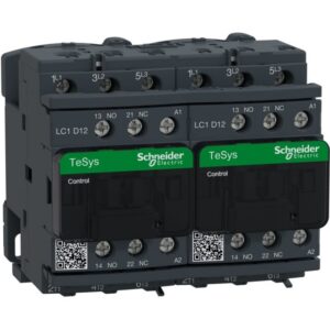 Schneider Automation - Contacteur inverseur 12A AC-3 - 3P 1NO 1NC - 110V AC 50...60Hz - LC2D12F7