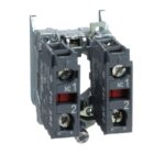 Corps de bouton poussoir Ø22 avec 2 contacts ZB4BZ104 – Image 3