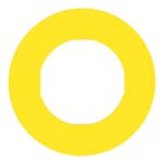Étiquette arrêt d’urgence jaune 60 mm, vue complémentaire 4