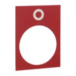 Étiquette rouge 30 x 40 mm symbole 0 ZB2BY2931 – Image 2