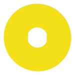 Étiquette arrêt d'urgence jaune Ø90 mm ZBY8130 – Image 4