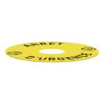 Étiquette arrêt d'urgence jaune Ø90 mm ZBY8130 – Image 7