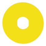Étiquette arrêt d'urgence jaune Ø90 mm ZBY8330 – Image 4