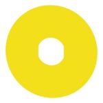 Étiquette non marquée jaune Ø22 Ø60 mm, vue complémentaire 1