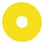Étiquette non marquée jaune Ø22 Ø60 mm, vue complémentaire 3