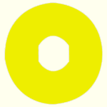 Étiquette non marquée jaune Ø22 Ø60 mm, vue complémentaire 7