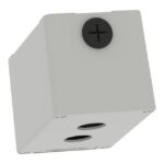 Boîtier métal vide gris 2 trous 22 mm M20, IP65/IP67, vue complémentaire 5