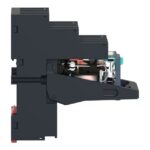 Relais enfichable miniature 24 V CC 6 A 4 RT avec LED, configuration visible, vue complémentaire 2