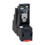 Relais enfichable miniature 24 V CC 6 A 4 RT avec LED, configuration visible, vue complémentaire 6