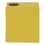 Boîtier métal jaune arrêt d'urgence 1 trou 22 mm, IP65/IP67, vue complémentaire 2
