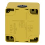 Boîtier métal jaune arrêt d'urgence 1 trou 22 mm, IP65/IP67, vue complémentaire 3