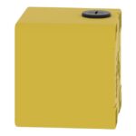 Boîtier métal jaune arrêt d'urgence 1 trou 22 mm, IP65/IP67, vue complémentaire 4