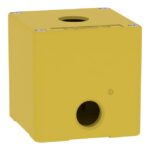 Boîtier métal jaune arrêt d'urgence 1 trou 22 mm, IP65/IP67, vue complémentaire 6
