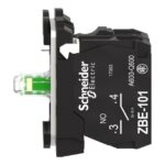 Corps de bouton lumineux Ø22 LED universelle 1F, configuration visible, vue complémentaire 5