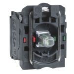 Corps de bouton lumineux Ø22 LED universelle 1F, configuration visible, vue complémentaire 7