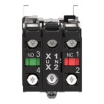 Corps de bouton lumineux Ø22 LED 1NO+1NF ZB4BW0B15 – Image 4