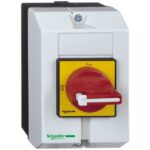 Détails visibles de Interrupteur-sectionneur en coffret 3P 16A pour Interrupteurs-sectionneurs
