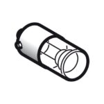 Lampe de signalisation néon incolore BA9s, finition blanc, vue complémentaire 2