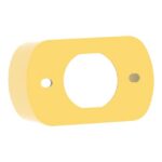 Protection jaune pour bouton d'arrêt d'urgence, configuration visible, vue complémentaire 6