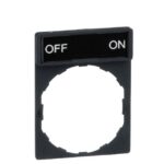 Porte-étiquette standard Ø22 OFF-ON 30x40 mm ZBY2367 – Image 4