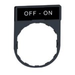 Porte-étiquette standard Ø22 OFF-ON 30x40 mm ZBY2367 – Image 8