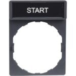 Porte-étiquette Ø22 30x40 mm avec étiquette START ZBY2303 – Image 2