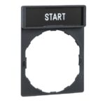 Porte-étiquette Ø22 30x40 mm avec étiquette START ZBY2303 – Image 3