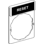 Porte-étiquette standard RESET Ø22 mm ZBY2322 – Image 4