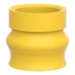 Soufflet silicone jaune pour arrêt d'urgence ZBZ58 – Image 3