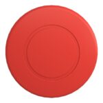 Tête d'arrêt d'urgence rouge Ø60 à déverrouillage rotatif Ø22, configuration visible, vue complémentaire 2