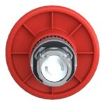 Tête d'arrêt d'urgence rouge Ø60 à déverrouillage rotatif Ø22, configuration visible, vue complémentaire 4