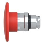 Tête d'arrêt d'urgence rouge Ø60 à déverrouillage rotatif Ø22, configuration visible, vue complémentaire 5